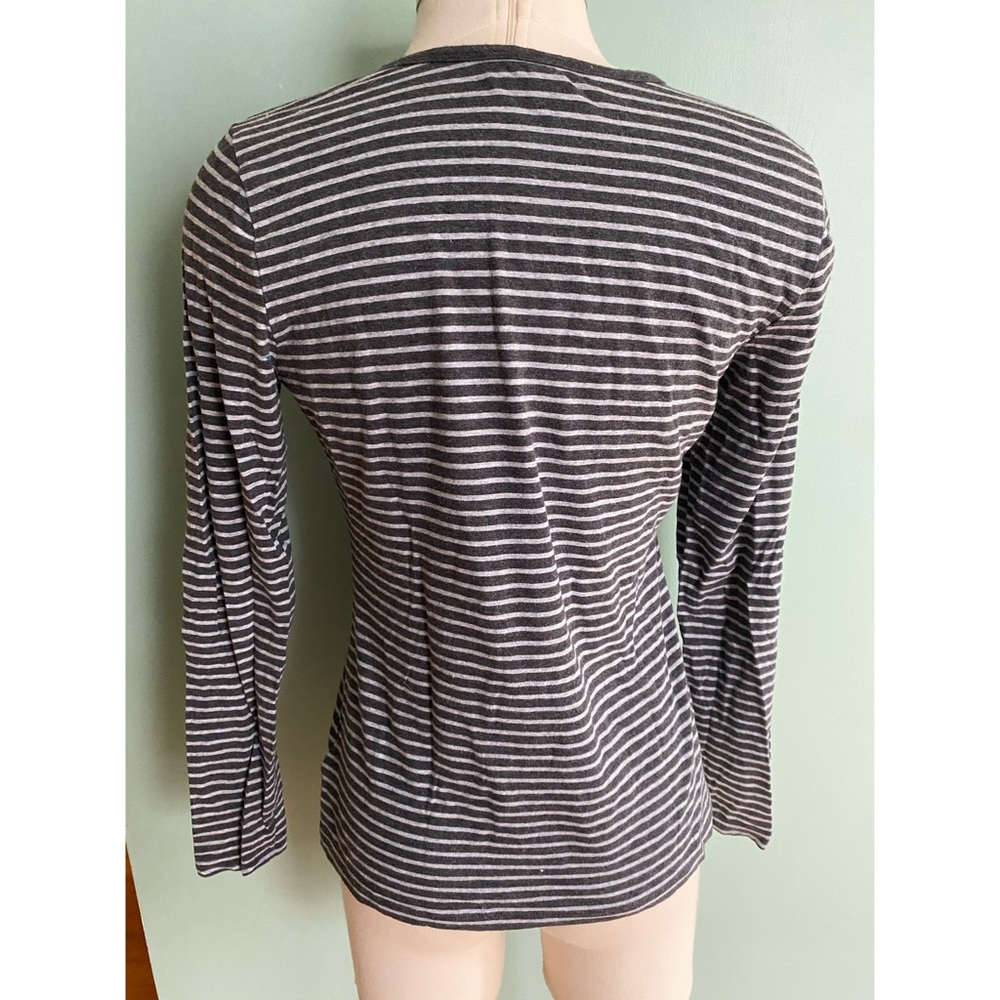 Michael Kors Grey Striped Shirt - Picture 8 of 10